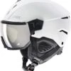 Uvex Instinct Visor Visier-Skihelm - White Black Mat -Sportausrüstung uvex instinct visor skihelm mit visier white black mat 1