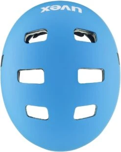 Skaterhelm Uvex Kid 3 Cc - Blue White Mat -Sportausrüstung uvex kid 3 cc kinder skaterhelm fahrradhelm blue white mat 5