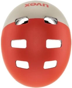 Skaterhelm Uvex Kid 3 Cc - Grapefruit Sand Mat 10 Skaterhelm Uvex Kid 3 Cc - Grapefruit Sand Mat -Sportausrüstung uvex kid 3 cc kinder skaterhelm fahrradhelm grapefruit sand mat 3 Ansicht von oben