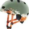 Skaterhelm Uvex Kid 3 Cc - Moos Green-sand Mat -Sportausrüstung uvex kid 3 cc kinder skaterhelm fahrradhelm moos green sand mat 1
