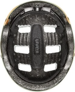 Skaterhelm Uvex Kid 3 Cc - Moos Green-sand Mat -Sportausrüstung uvex kid 3 cc kinder skaterhelm fahrradhelm moos green sand mat 4