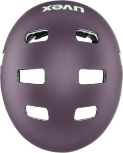Skaterhelm Uvex Kid 3 Cc - Plum-mint Mat -Sportausrüstung uvex kid 3 cc kinder skaterhelm fahrradhelm plum mint mat 5