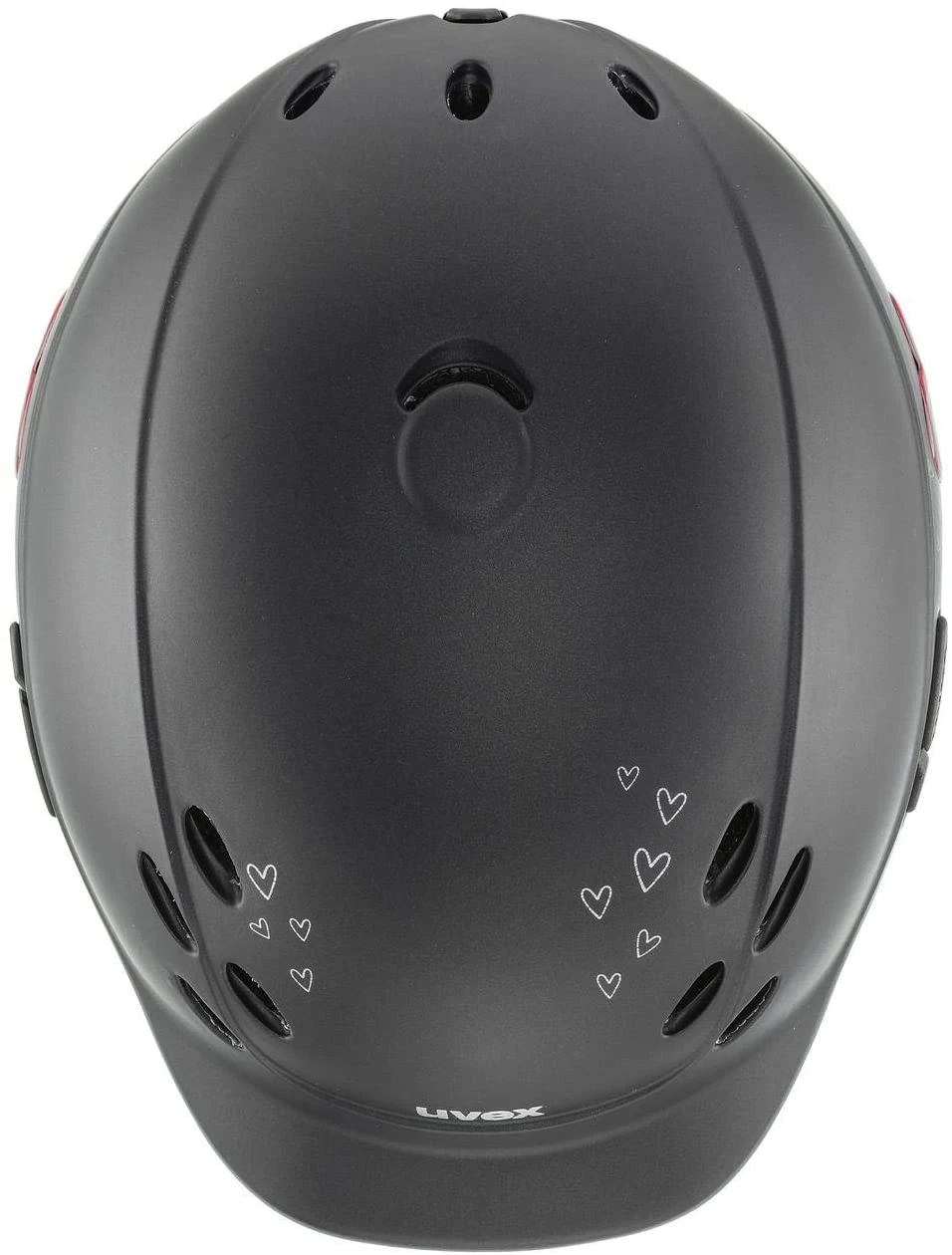 Uvex Onyxx Kinderreithelm - Glamour Black Pink Mat 7 Uvex Onyxx Kinderreithelm - Glamour Black Pink Mat – Bild 5
