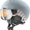 Uvex Rocket Jr. Visor Visier Kinder-Skihelm - Vis Rhino-blush Mat -Sportausrüstung uvex rocket jr visor Kinder Visier Skihelm vis rhino blush mat 1