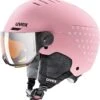 Uvex Rocket Jr. Visor Visier Kinder-Skihelm - Pink Confetti Mat 1 Uvex Rocket Jr. Visor Visier Kinder-Skihelm - Pink Confetti Mat -Sportausrüstung uvex rocket jr visor visier kinderskihelm pink confetti mat 1