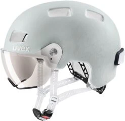 Uvex Rush Visor Visier Fahrradhelm - Papyrus Grey Mat