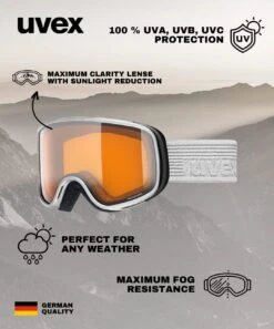 Uvex Scribble LG Skibrille - Rhino/LaserGold-Clear -Sportausrüstung uvex scribble Skibrille kinder rhino lasergold 5