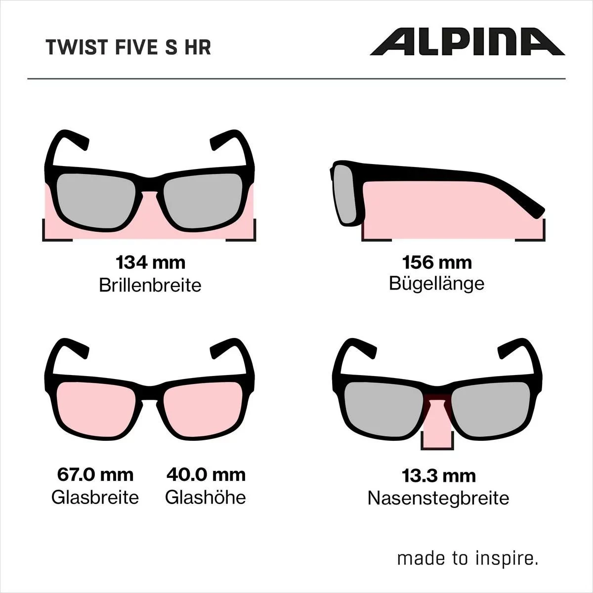 Alpina Twist Five S HR V Sportbrille - Black-matt 7 Alpina Twist Five S HR V Sportbrille - Black-matt – Bild 5