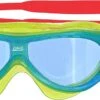 ZOGGS Phantom Kids Mask Schwimmbrille - Blue Red / Tint Blue -Sportausrüstung zoggs phantom kids mask kinderschwimmbrille green blue tint 2